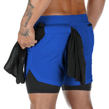 Load image into Gallery viewer, 2 In 1 Mens Shorts Men
