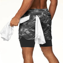 Load image into Gallery viewer, 2 In 1 Mens Shorts Men
