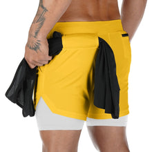 Load image into Gallery viewer, 2 In 1 Mens Shorts Men
